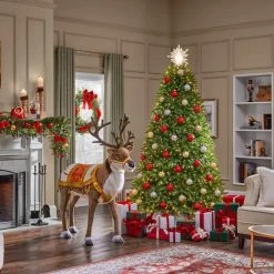 Home Accents Holiday 4 ft Animated Reindeer Christmas Animatronic -HOME ACCENTS HOLIDAY Shop home accents holiday christmas figurines 22sv23175 66 1000