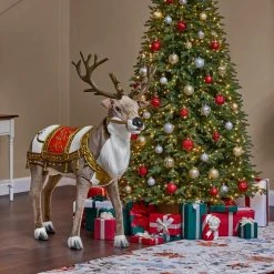 Home Accents Holiday 4 ft Animated Reindeer Christmas Animatronic -HOME ACCENTS HOLIDAY Shop home accents holiday christmas figurines 22sv23175 a0 1000