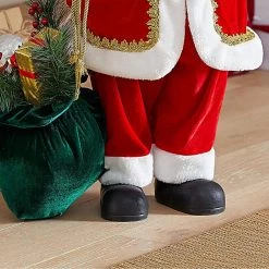 Home Accents Holiday 3 ft Santa With Present Bag and Bear -HOME ACCENTS HOLIDAY Shop home accents holiday christmas figurines d78 kxrka001 1d 1000