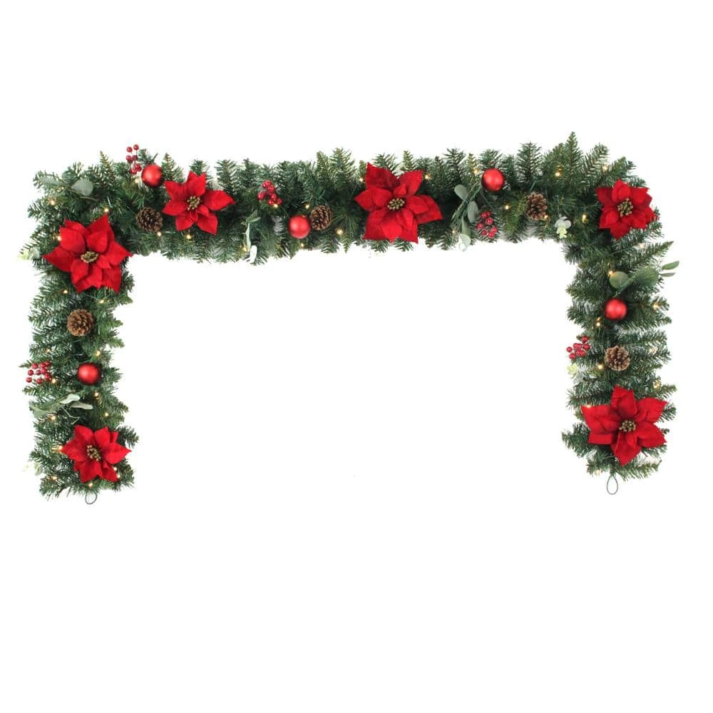 Home Accents Holiday 9 ft Prelit Berry Bliss Garland 3 Home Accents Holiday 9 ft Prelit Berry Bliss Garland