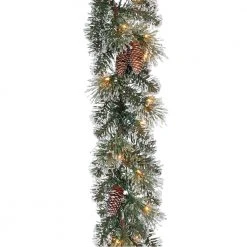 Home Accents Holiday 9 ft Prelit Sparkling Amelia Garland -HOME ACCENTS HOLIDAY Shop home accents holiday christmas garland gt90m2r70c02 40 1000