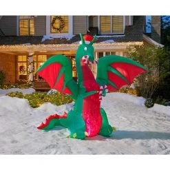 Home Accents Holiday 9 ft Christmas Dragon Holiday Inflatable -HOME ACCENTS HOLIDAY Shop home accents holiday christmas inflatables 111187 e1 1000