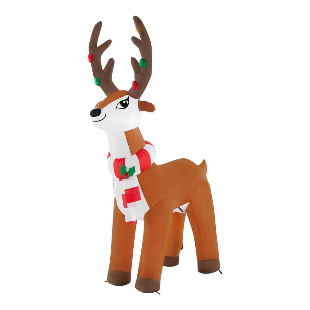 Home Accents Holiday 6 ft Reindeer Holiday Inflatable 5 Home Accents Holiday 6 ft Reindeer Holiday Inflatable - Image 3