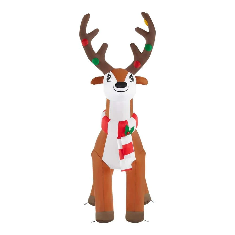 Home Accents Holiday 6 ft Reindeer Holiday Inflatable 3 Home Accents Holiday 6 ft Reindeer Holiday Inflatable