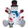 Home Accents Holiday 9.5 ft Snowman With Penguins Holiday Inflatable 1 Home Accents Holiday 9.5 ft Snowman With Penguins Holiday Inflatable -HOME ACCENTS HOLIDAY Shop home accents holiday christmas inflatables 21gm11958 64 1000