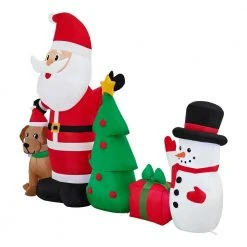 Home Accents Holiday 6.5 ft Santa Snowman and Dog Holiday Inflatable 9 Home Accents Holiday 6.5 ft Santa Snowman and Dog Holiday Inflatable -HOME ACCENTS HOLIDAY Shop home accents holiday christmas inflatables 22gm17328 40 1000