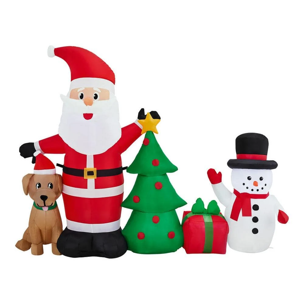 Home Accents Holiday 6.5 ft Santa Snowman and Dog Holiday Inflatable 3 Home Accents Holiday 6.5 ft Santa Snowman and Dog Holiday Inflatable