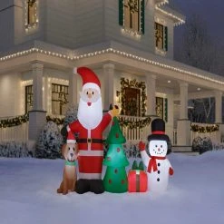 Home Accents Holiday 6.5 ft Santa Snowman and Dog Holiday Inflatable 8 Home Accents Holiday 6.5 ft Santa Snowman and Dog Holiday Inflatable -HOME ACCENTS HOLIDAY Shop home accents holiday christmas inflatables 22gm17328 e1 1000