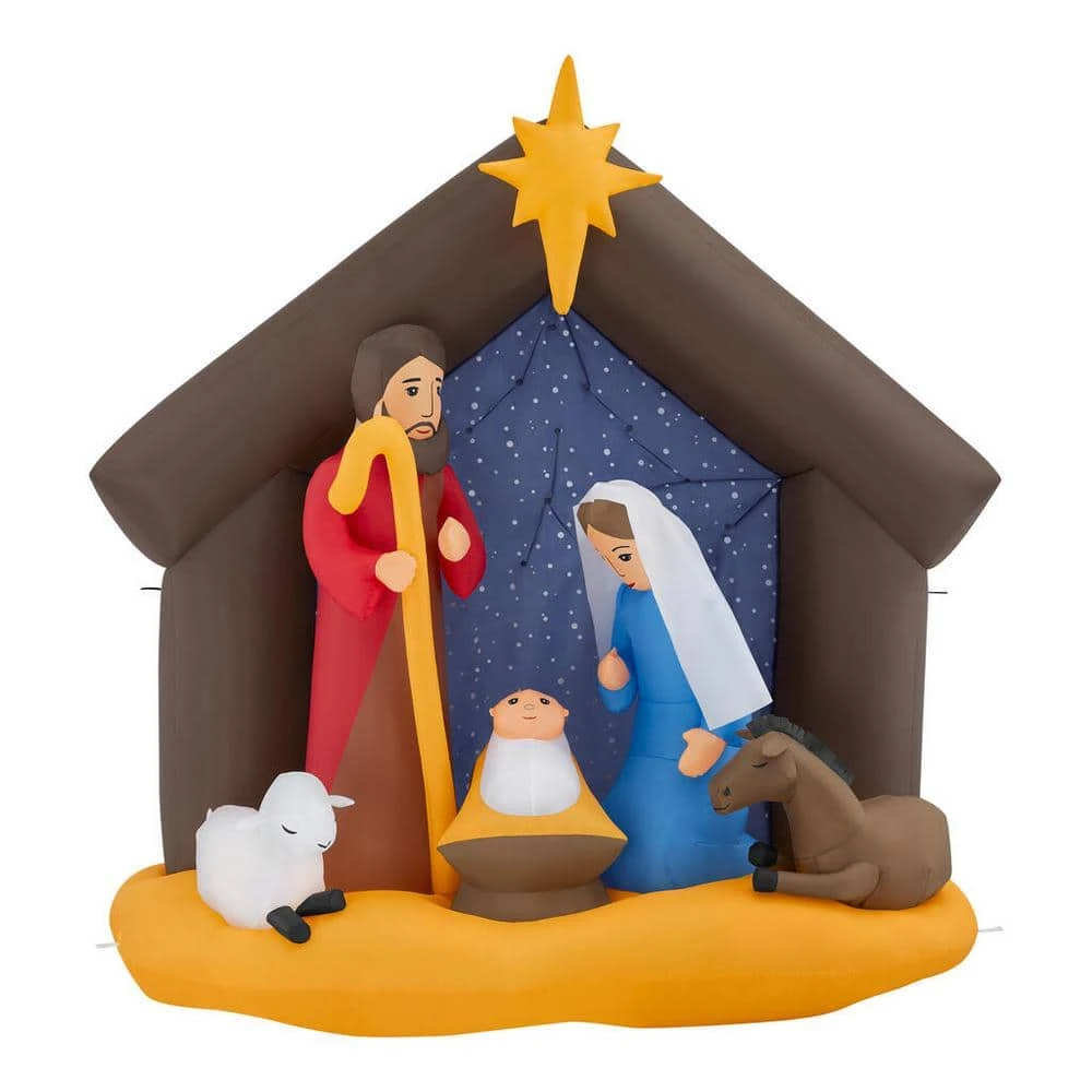Home Accents Holiday 6.5 ft Nativity Scene I15 Holiday Inflatable 3 Home Accents Holiday 6.5 ft Nativity Scene I15 Holiday Inflatable