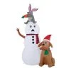 Home Accents Holiday 6 ft Snowman With Bunny and Dog Holiday Inflatable 2 Home Accents Holiday 6 ft Snowman With Bunny and Dog Holiday Inflatable -HOME ACCENTS HOLIDAY Shop home accents holiday christmas inflatables 22gm80750 64 1000