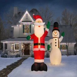 Home Accents Holiday 20 ft Santa Holiday Inflatable -HOME ACCENTS HOLIDAY Shop home accents holiday christmas inflatables 22gm81050 66 1000