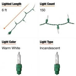 Home Accents Holiday 150L Clear Incandescent Mini Net Lights 12 Home Accents Holiday 150L Clear Incandescent Mini Net Lights -HOME ACCENTS HOLIDAY Shop home accents holiday christmas net lights tol 150 3wa n c a0 1000