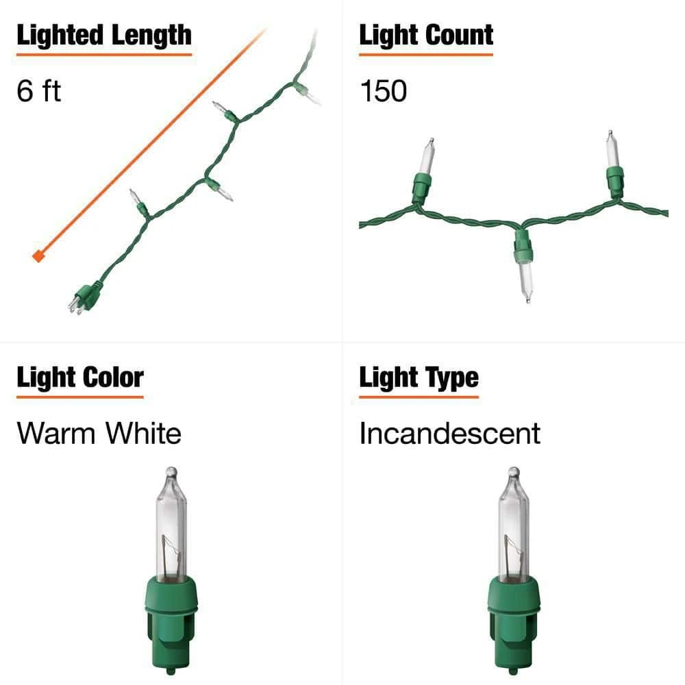 Home Accents Holiday 150L Clear Incandescent Mini Net Lights 6 Home Accents Holiday 150L Clear Incandescent Mini Net Lights - Image 4