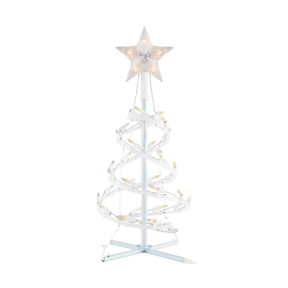 Home Accents Holiday 18 in Spiral Christmas Tree Pathway Light 4 Pack 3 Home Accents Holiday 18 in Spiral Christmas Tree Pathway Light 4 Pack