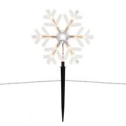 Home Accents Holiday 10 in Snowflake Pathway Light 4 Pack