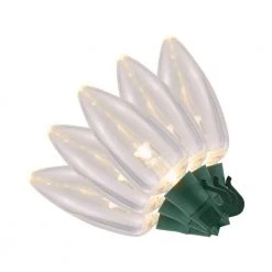 Home Accents Holiday 50L Warm White C9 LED Steady Lit Heavy Duty Lights