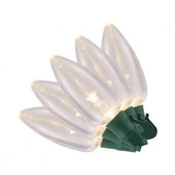 Home Accents Holiday 100-Light C9 Transparent Warm White Color Led String Light Set