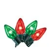 Home Accents Holiday 25L Red and Green C9 LED Steady Lit Lights