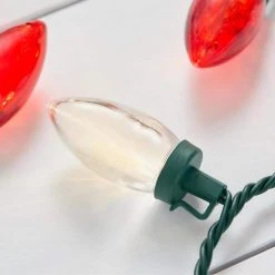 Home Accents Holiday 100L Red/White C9 LED Lights -HOME ACCENTS HOLIDAY Shop home accents holiday christmas string lights 21rt21421rwwcm 1d 1000