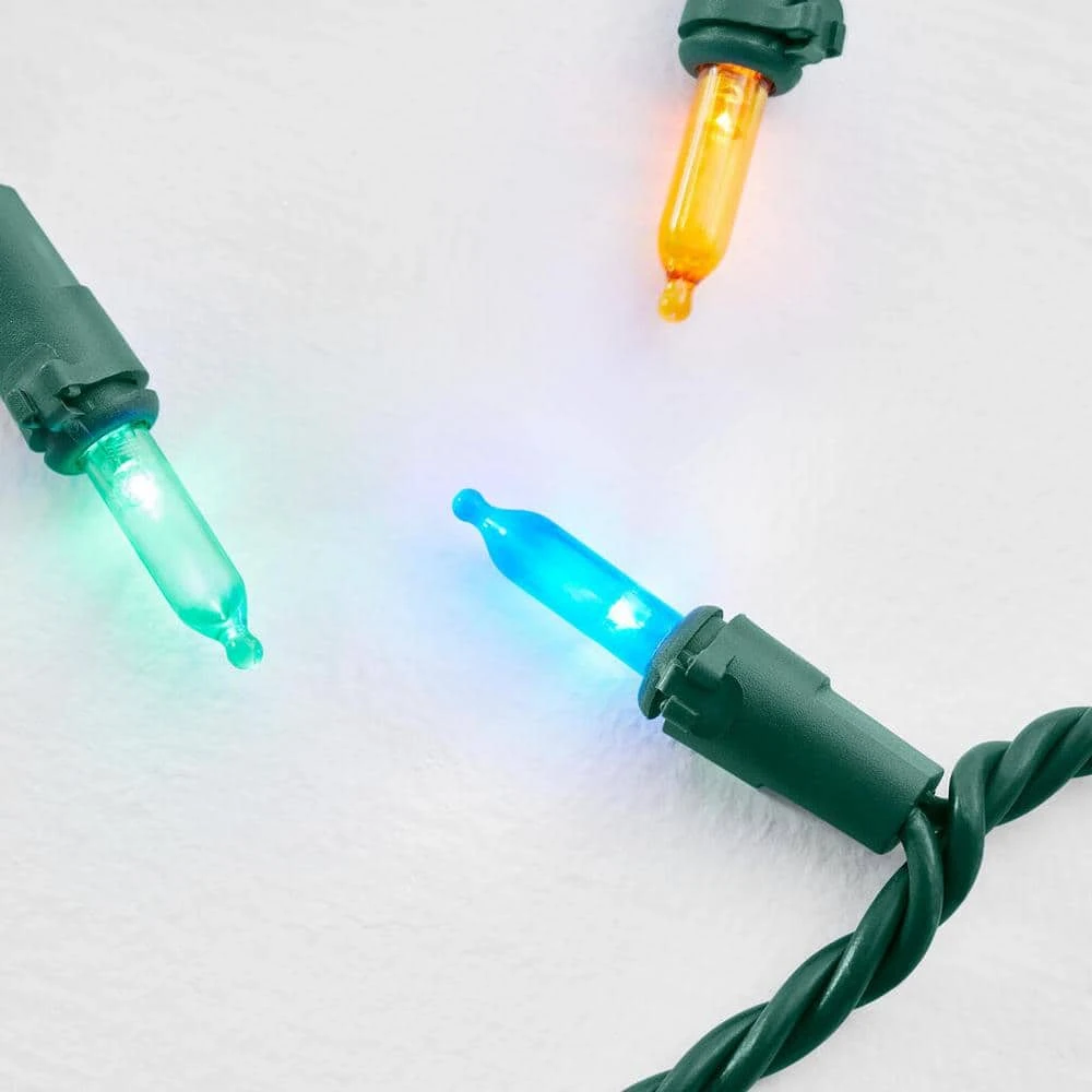 Home Accents Holiday 100L Multi Mini LED Green Wire Lights 7 Home Accents Holiday 100L Multi Mini LED Green Wire Lights - Image 5