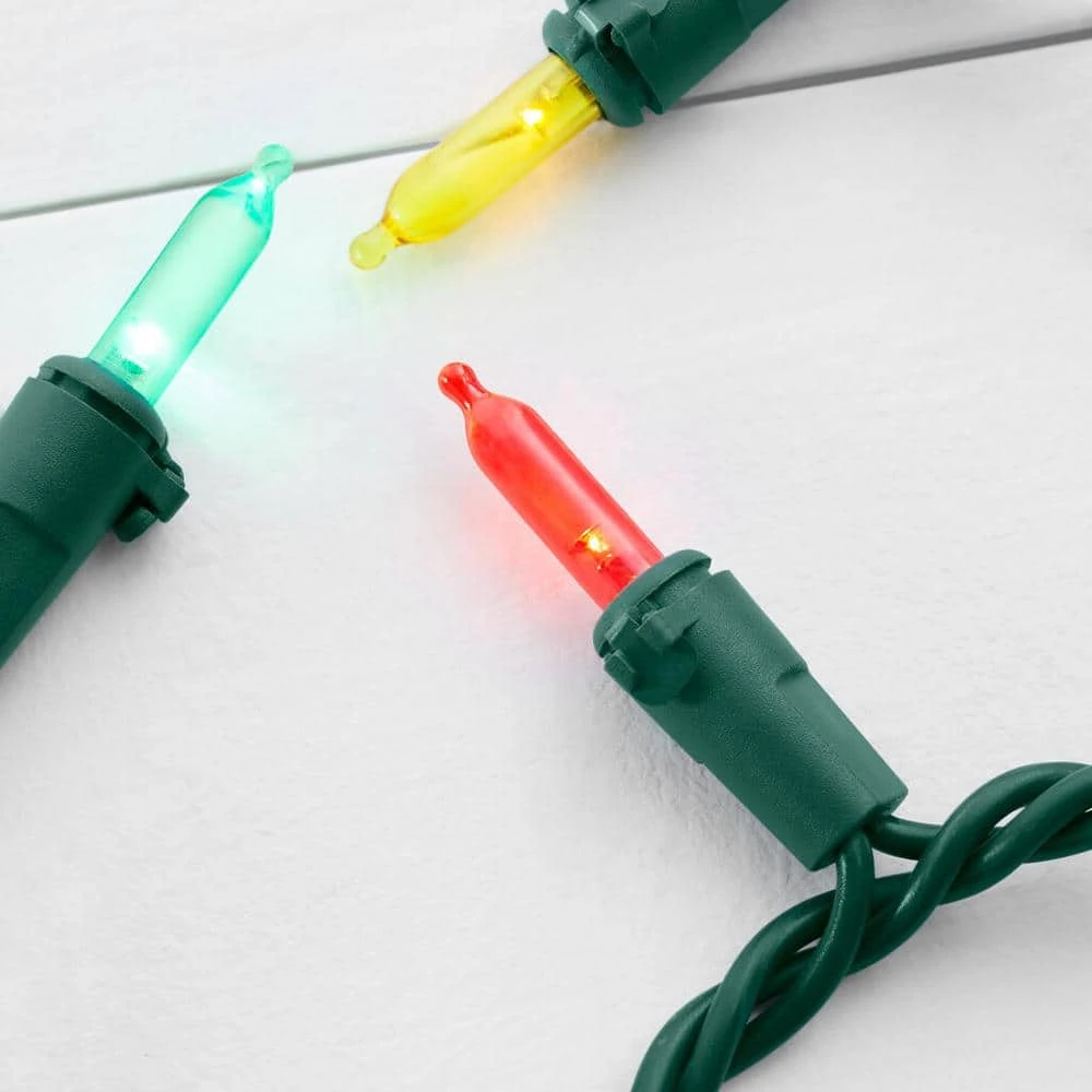 Home Accents Holiday 100L Multi Mini LED Green Wire Lights 8 Home Accents Holiday 100L Multi Mini LED Green Wire Lights - Image 6