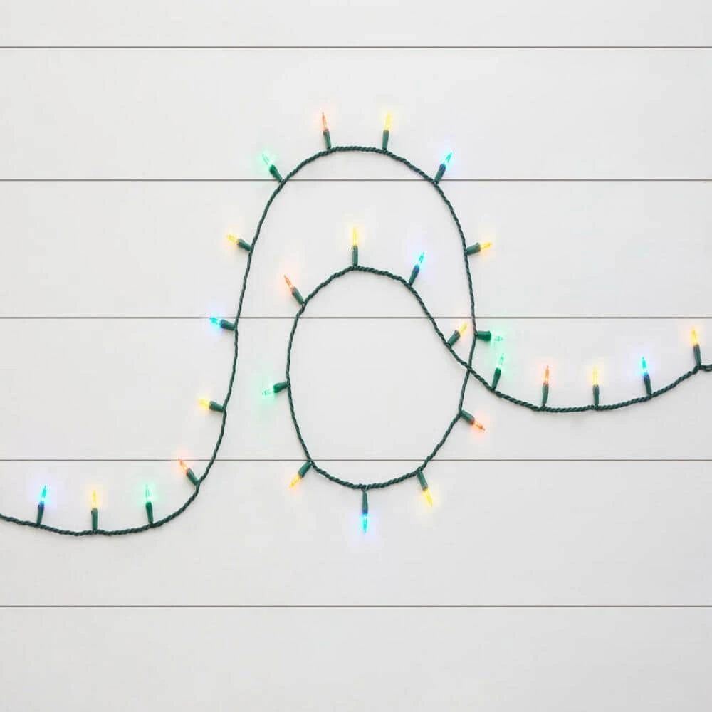 Home Accents Holiday 100L Multi Mini LED Green Wire Lights 4 Home Accents Holiday 100L Multi Mini LED Green Wire Lights - Image 2