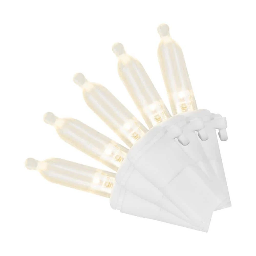 Home Accents Holiday 100L Warm White Mini LED White Wire Lights 3 Home Accents Holiday 100L Warm White Mini LED White Wire Lights