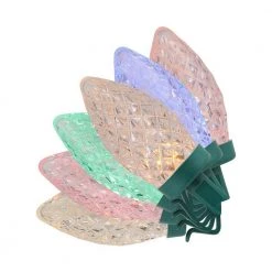 Home Accents Holiday 50L Warm White-To-Multi Faceted C9 LED Lights