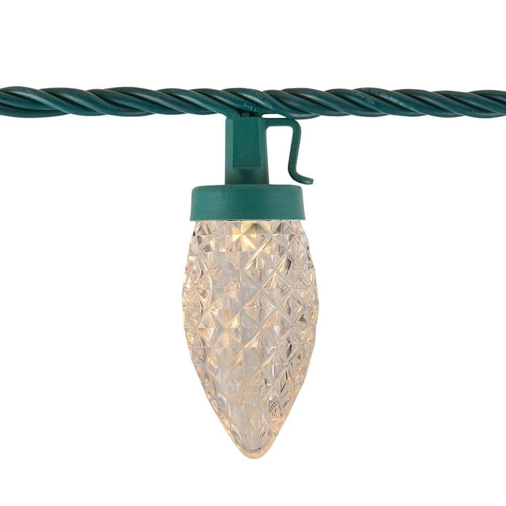 Home Accents Holiday 100L Warm White Faceted C9 LED Lights 5 Home Accents Holiday 100L Warm White Faceted C9 LED Lights - Image 3