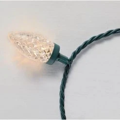Home Accents Holiday 25L Warm White Faceted C9 LED Lights -HOME ACCENTS HOLIDAY Shop home accents holiday christmas string lights ty290 815r a0 1000