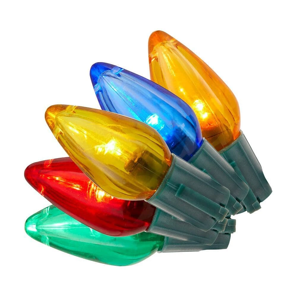 Home Accents Holiday 50L Multi C9 LED Steady Lit Lights 3 Home Accents Holiday 50L Multi C9 LED Steady Lit Lights