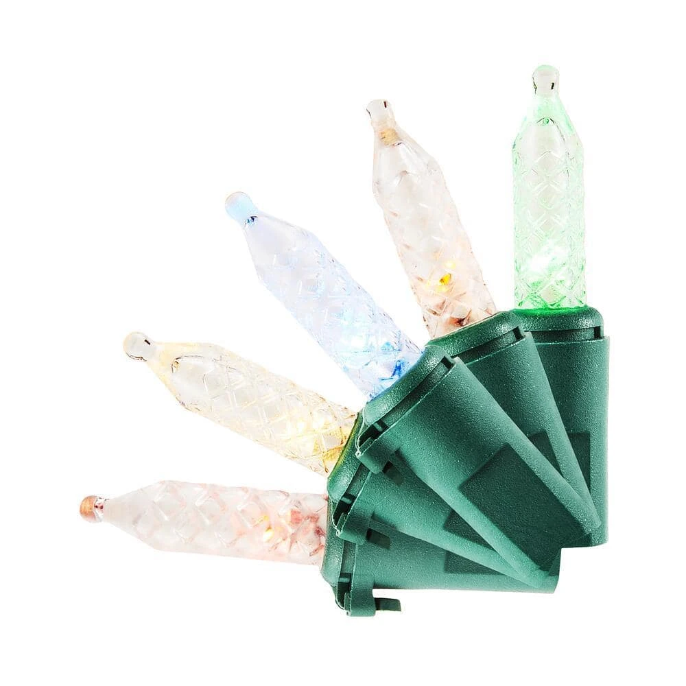 Home Accents Holiday 50L Warm White-Multi Mini Faceted LED Lights 3 Home Accents Holiday 50L Warm White-Multi Mini Faceted LED Lights