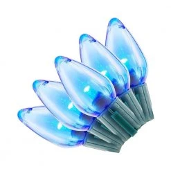 Home Accents Holiday 25L Blue C9 LED Steady Lit