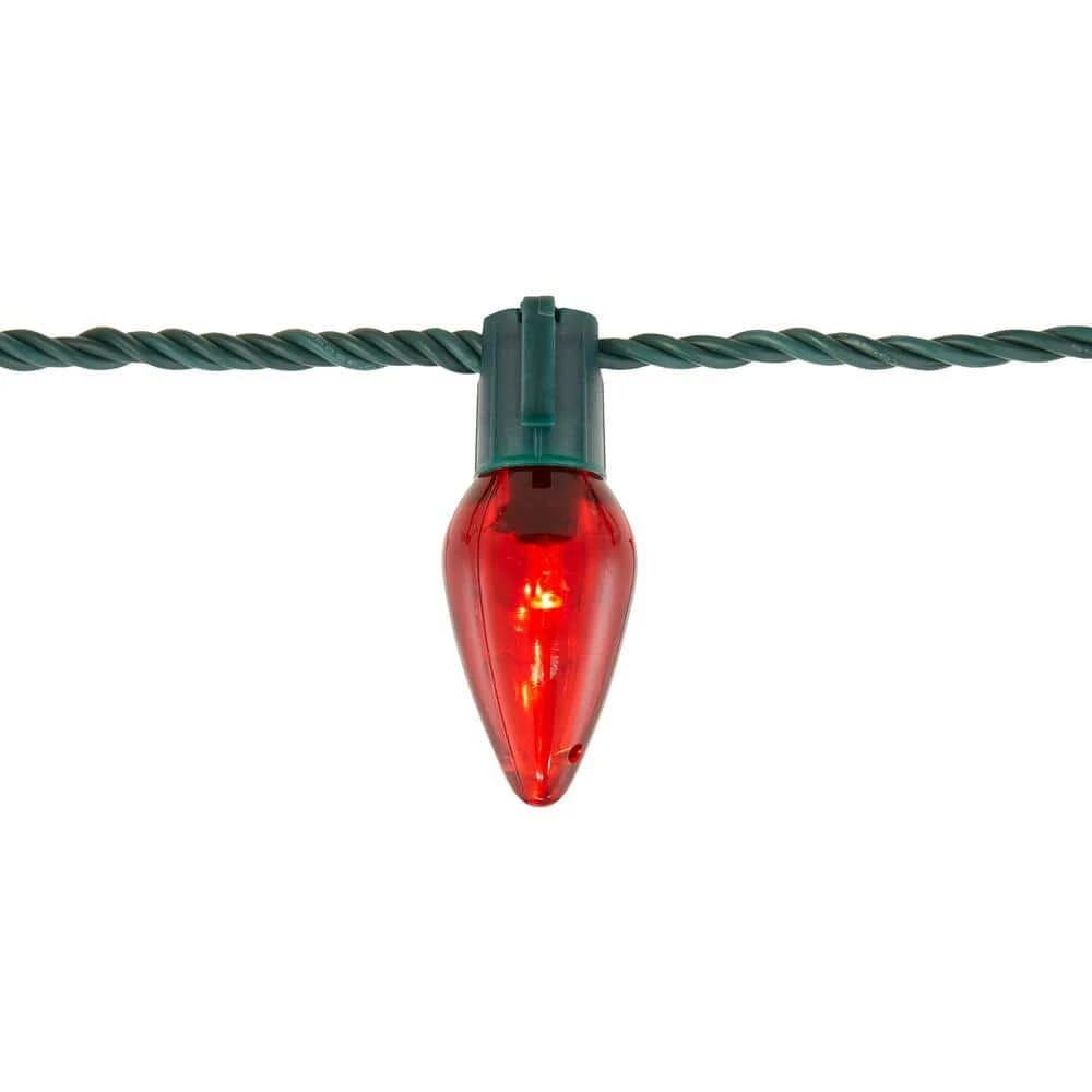 Home Accents Holiday 25L Red C9 LED Steady Lit 5 Home Accents Holiday 25L Red C9 LED Steady Lit - Image 3