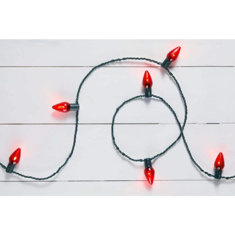 Home Accents Holiday 25L Red C9 LED Steady Lit 4 Home Accents Holiday 25L Red C9 LED Steady Lit - Image 2