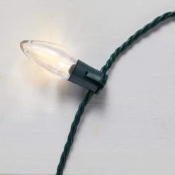 Home Accents Holiday 25L Red/White C9 LED Steady Lit -HOME ACCENTS HOLIDAY Shop home accents holiday christmas string lights ty417 1915rsw 1d 1000