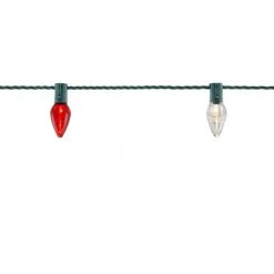 Home Accents Holiday 25L Red/White C9 LED Steady Lit -HOME ACCENTS HOLIDAY Shop home accents holiday christmas string lights ty417 1915rsw 40 1000