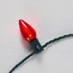 Home Accents Holiday 25L Red/White C9 LED Steady Lit -HOME ACCENTS HOLIDAY Shop home accents holiday christmas string lights ty417 1915rsw c3 1000