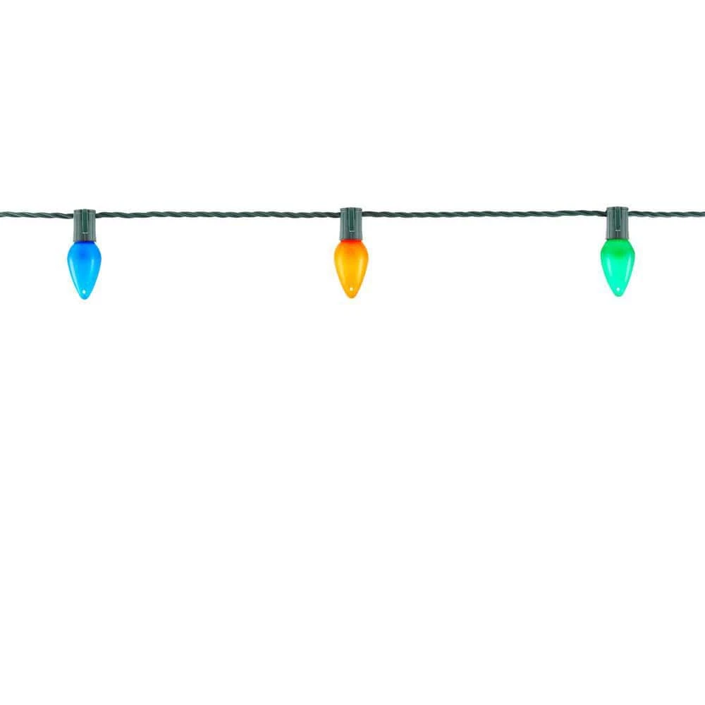 Home Accents Holiday 50L Multi Ceramic C9 LED Steady Lit 5 Home Accents Holiday 50L Multi Ceramic C9 LED Steady Lit - Image 3