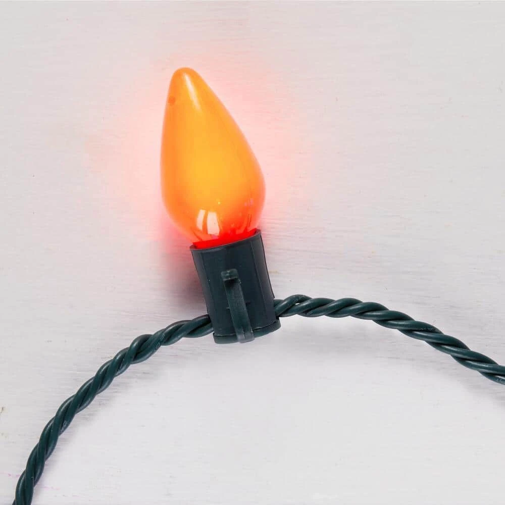 Home Accents Holiday 50L Multi Ceramic C9 LED Steady Lit 6 Home Accents Holiday 50L Multi Ceramic C9 LED Steady Lit - Image 4