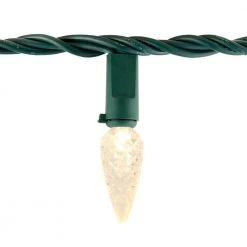 Home Accents Holiday 100L Warm White Faceted C6 LED Steady Lit Lights -HOME ACCENTS HOLIDAY Shop home accents holiday christmas string lights ty621 1715ww 40 1000