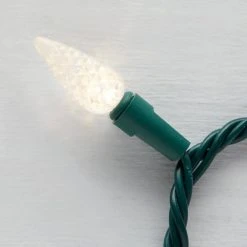 Home Accents Holiday 100L Warm White Faceted C6 LED Steady Lit Lights -HOME ACCENTS HOLIDAY Shop home accents holiday christmas string lights ty621 1715ww a0 1000