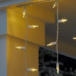Home Accents Holiday 300L Warm White Mini LED Icicle Steady Lit -HOME ACCENTS HOLIDAY Shop home accents holiday christmas string lights ty627 1715ww 1d 1000