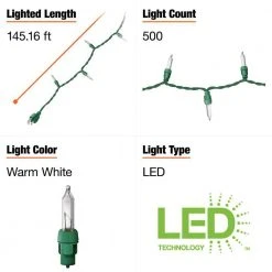 Home Accents Holiday 500L Warm White Mini LED Lights 13 Home Accents Holiday 500L Warm White Mini LED Lights -HOME ACCENTS HOLIDAY Shop home accents holiday christmas string lights ty628 1715 a0 1000