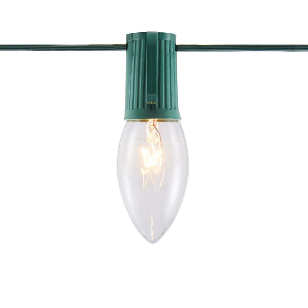 Home Accents Holiday 25L Clear Incandescent C9 Lights 5 Home Accents Holiday 25L Clear Incandescent C9 Lights - Image 3