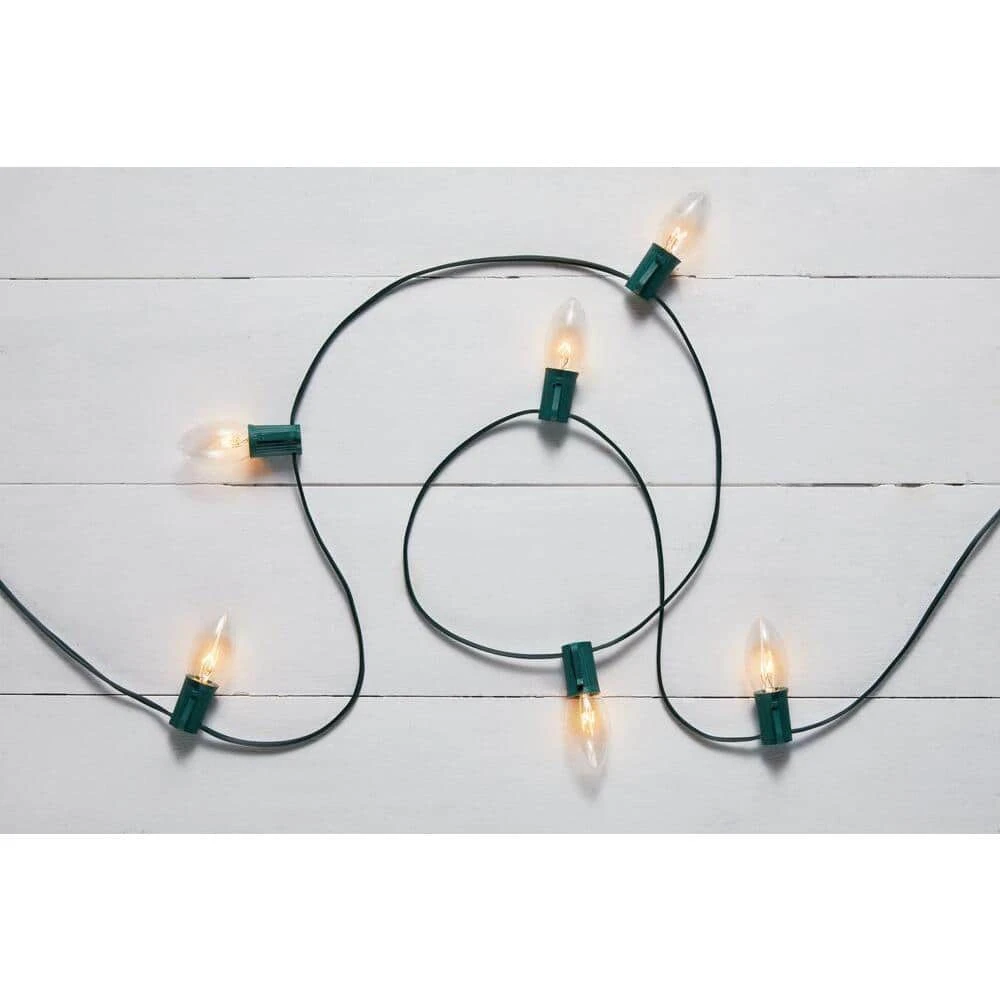 Home Accents Holiday 25L Clear Incandescent C9 Lights 4 Home Accents Holiday 25L Clear Incandescent C9 Lights - Image 2