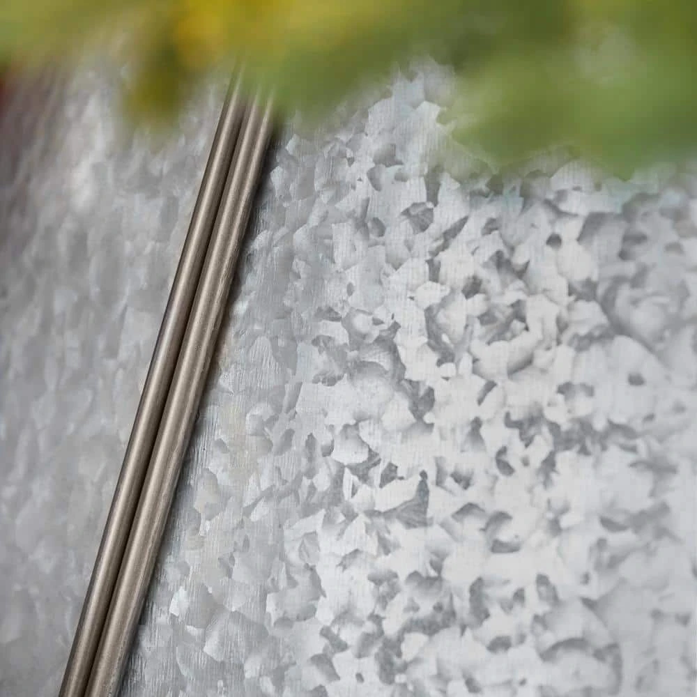 Home Accents Holiday 26 in Galvanized Metal Christmas Tree Collar 7 Home Accents Holiday 26 in Galvanized Metal Christmas Tree Collar - Image 5