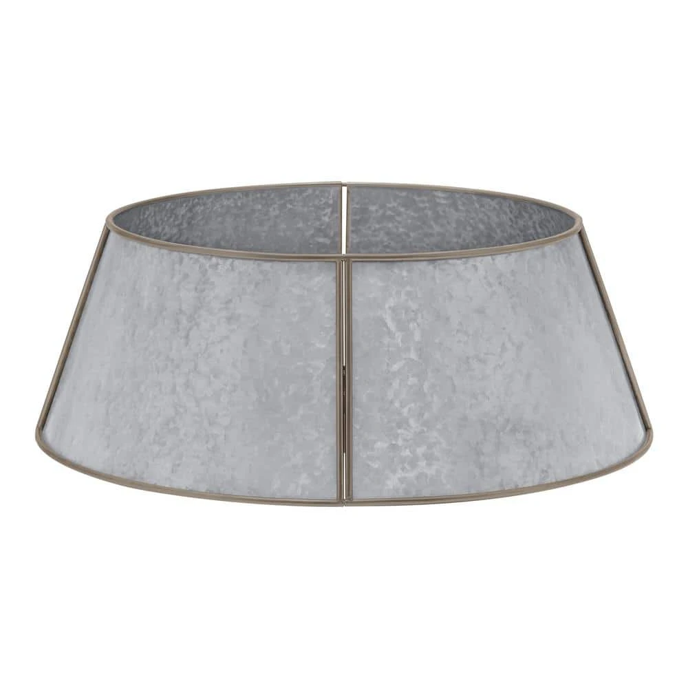 Home Accents Holiday 26 in Galvanized Metal Christmas Tree Collar 3 Home Accents Holiday 26 in Galvanized Metal Christmas Tree Collar