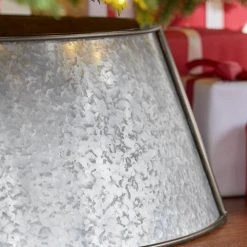 Home Accents Holiday 26 in Galvanized Metal Christmas Tree Collar 10 Home Accents Holiday 26 in Galvanized Metal Christmas Tree Collar -HOME ACCENTS HOLIDAY Shop home accents holiday christmas tree collars 21pk10253 a0 1000