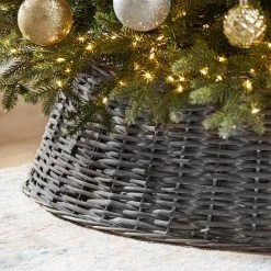 Home Accents Holiday 42 in Rattan Christmas Tree Collar -HOME ACCENTS HOLIDAY Shop home accents holiday christmas tree collars 22pk20261 a0 1000